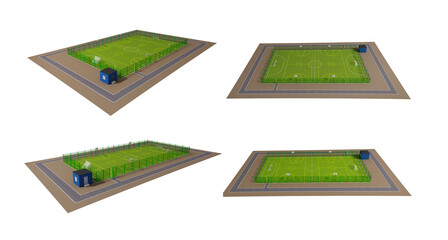 Street Sport Fields 3D Model