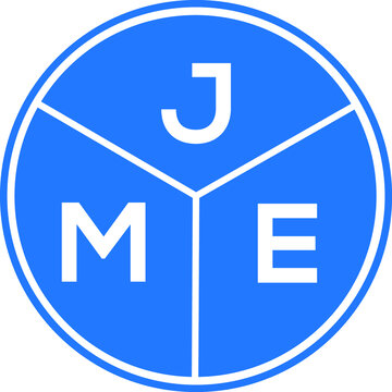 JME letter logo design on black background. JME  creative initials letter logo concept. JME letter design.
