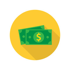 Cash money vector icon symbol design