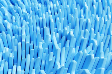 Obraz premium 3D illustration of a hypnotic pattern. Abstract blue background design
