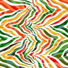 Obraz premium Seamless abstract pattern background. Decorative design freehand creative paint. Texture chaotic element.
