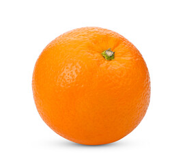 Valencia orange or Navel orange on white background. full depth of field