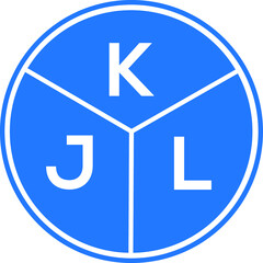 KJL letter logo design on White background. KJL creative Circle letter logo concept. KJL letter design. 