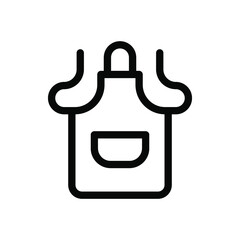Obraz premium apron line icon illustration vector graphic