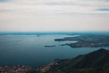 view of the coast of the lake garda