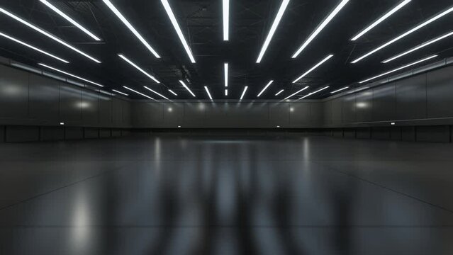 Motion Empty hall exhibition.Backdrop for exhibition stands,booth,product.
Convention hall for conference,online.3D Background for entertainment,concert
,event,sports,live.Animation loop 4k.3D render.