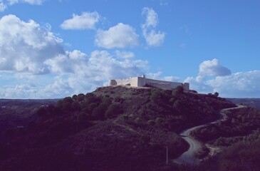 Fortaleza de San Marcos en Sanlúcar de Guadiana, Huelva, España. El castillo se encuentra en una...