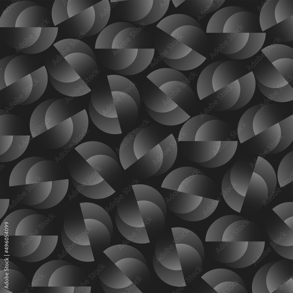 Poster abstract geometric pattern background in black and gray color.