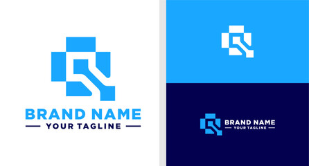 Obraz premium LETTER Q LOGO MONOGRAM DIGITAL EDITABLE