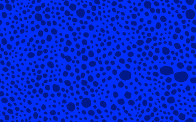 Abstract modern leopard seamless pattern. Animals trendy background. Blue and black decorative vector stock illustration for print, card, postcard, fabric, textile. Modern ornament of stylized skin