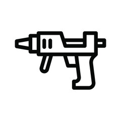 hot glue line icon illustration vector graphic