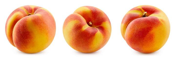 Peach isolated on white background