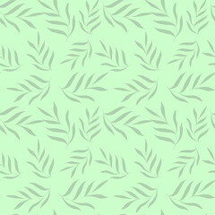Naklejka na ściany i meble Leaves seamless pattern. Green leaves background great for print, for fabric, for paper, for background.