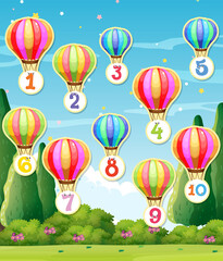Counting numbers 1 to 10 for kids