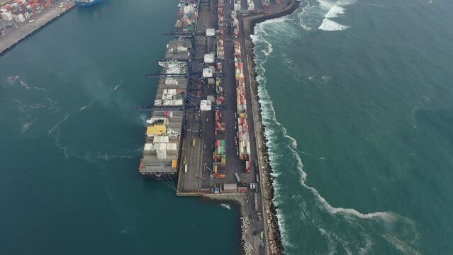 San Antonio in Chile from above | Luftbilder von der Stadt San Antonio in Chile