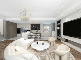 illustration, clean and tidy toilet with washing, bathroom and other equipment