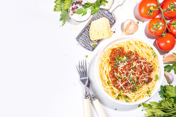 Spaghetti with tomato sauce