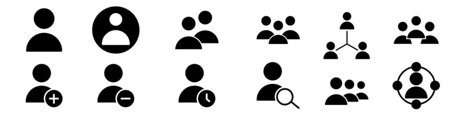 User icon vector set. People illustration sign collection. Rating symbol. teamwork logo.