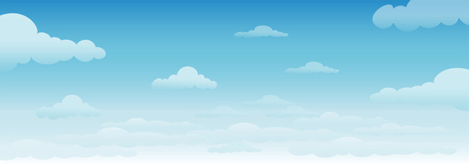 blue sky and cloud with sun 