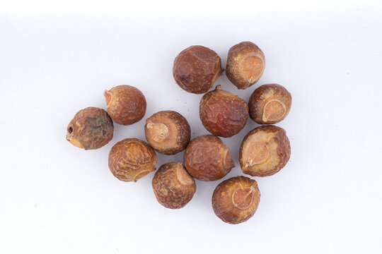 Soap Nut - Reetha over isolated white Top view