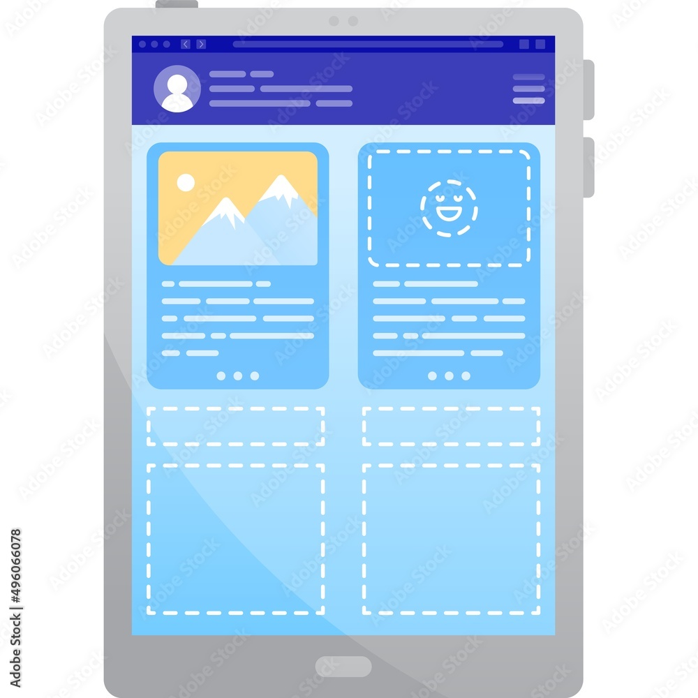 Aufkleber web design responsive site creation vector icon