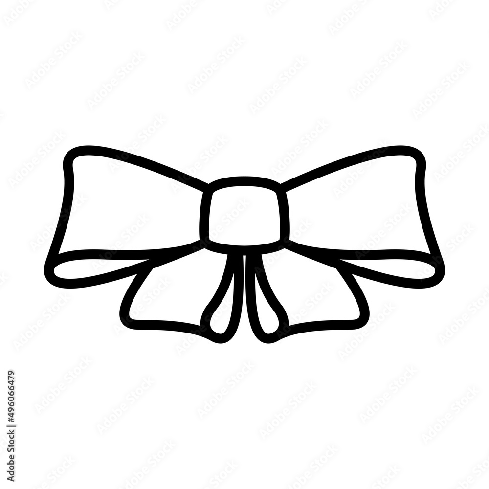 Sticker party bow icon