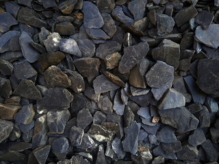 dark black slates for top layer garden decoration