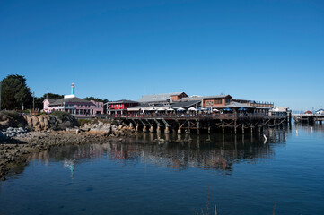 Fototapeta na wymiar Monterey Old Fisherman's Wharf in California
