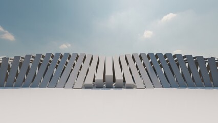 Fototapeta premium Futuristic architecture background 3d render