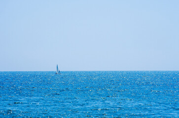 Fototapeta premium Blue sea water background texture