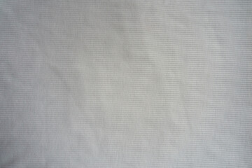 Obraz premium View of white cotton and polyester ribbed fabric from above