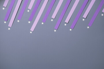 shooting star on purple violet background