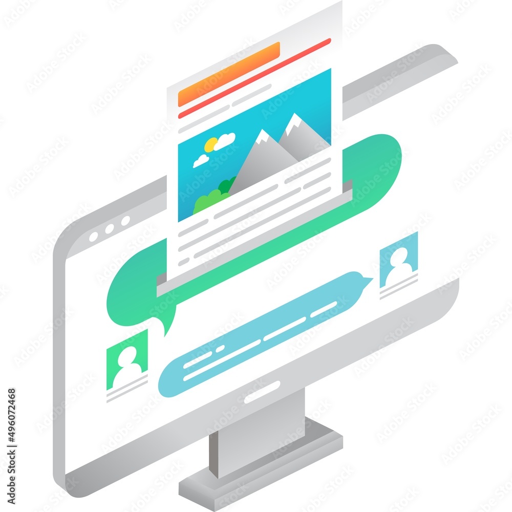 Aufkleber send file information using computer icon vector