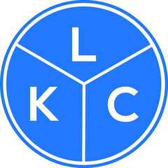 LKC letter logo design on White background. LKC creative Circle letter logo concept. LKC letter design. 
