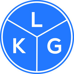 LKG letter logo design on White background. LKG creative Circle letter logo concept. LKG letter design. 
