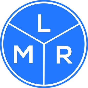 LM letter logo design on White background. LMR creative Circle letter logo concept. LMR letter design. 