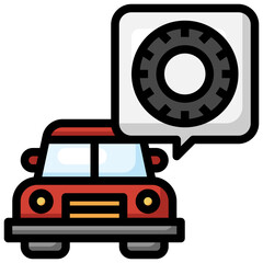 TYRE filled outline icon,linear,outline,graphic,illustration