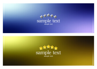 グラデーションバナーセット