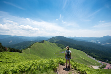 山ガール 曽爾高原 倶留尊山 登山 奈良県観光