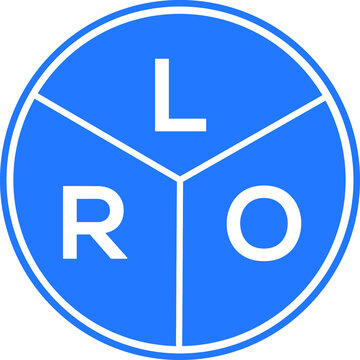 LRO letter logo design on White background. LRO creative Circle letter logo concept. LRO letter design. 