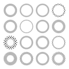 Circle geometric patterns for decorative round frames.