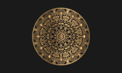 ornamental mandala design color Free Vector