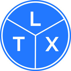 LTX letter logo design on white background. LTX creative circle letter logo concept. LTX letter design. 