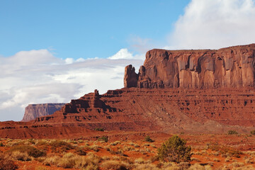 Picturesque cliffs of sandstone