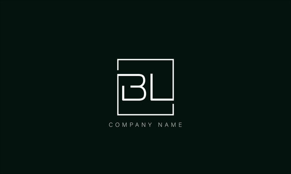BL, LB, BL, Letters logo monogram