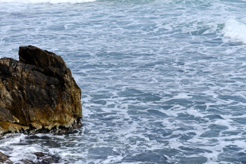 KOREA sea wave coast scenery nature sandy beach beach horizon whitecaps