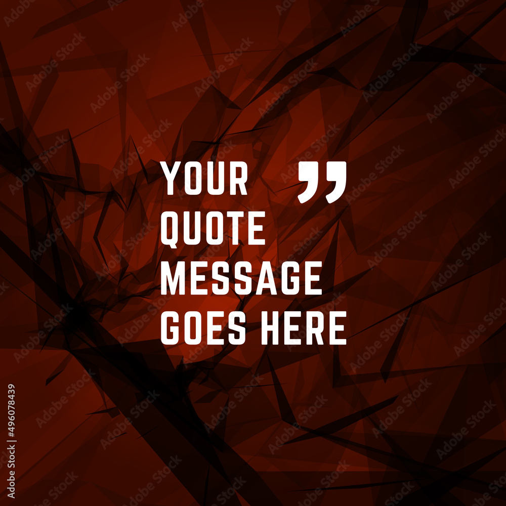 Wall mural vector abstract geometric background and place for quote message sign.