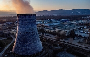Drone urban photography Sofia, Bulgaria