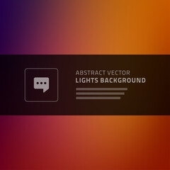 Abstract vector background for website header or banner, template, beautiful blurred lights