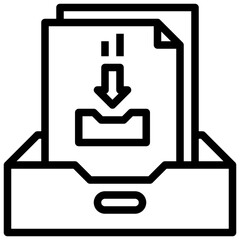 DOWNLOAD line icon,linear,outline,graphic,illustration